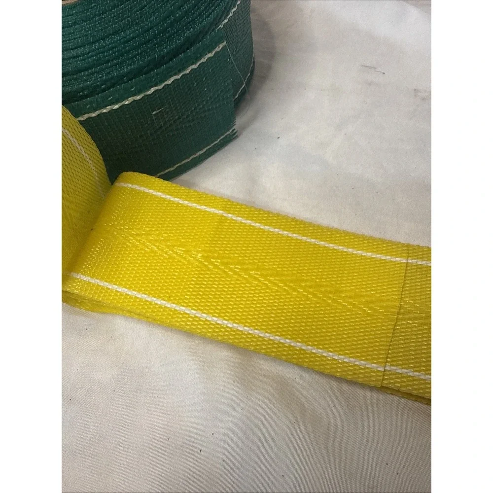 Webbing 70? ft Green White Stripe for Lawn Chair Replacement 2.25